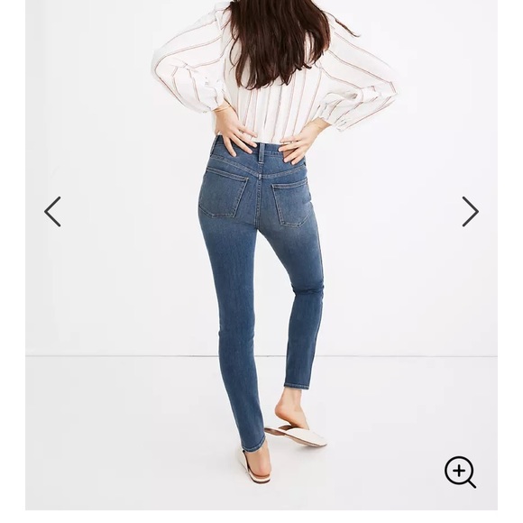 Madewell 10 inch high rise jeans 28tall - Picture 6 of 7